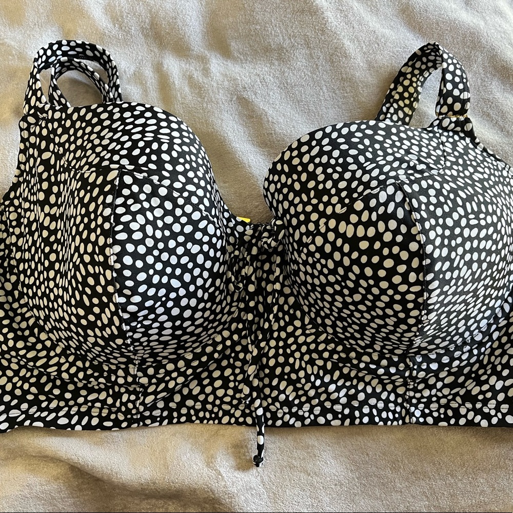 Plus size long line bikini top 40DDD